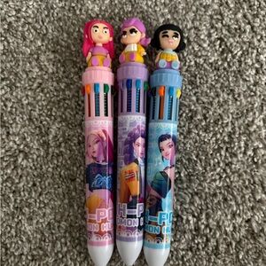 Kpop demon Hunter 3 multicolor pens (10 colors)
